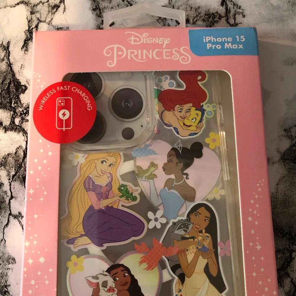 Disney Princess Ariel Tiana Cinderella‎ iPhone 15 Pro Max Phone Case
